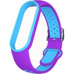 Xiaomi Mi Band 5/6/7 EF náhradní náramek s kovovým zapínáním fialovo-modrá MBSCZ-MB042 – Zboží Živě