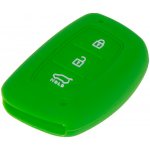 Klíčenka Silikonový obal pro klíč Hyundai a Kia 3-tlačítkový, zelený – Sleviste.cz