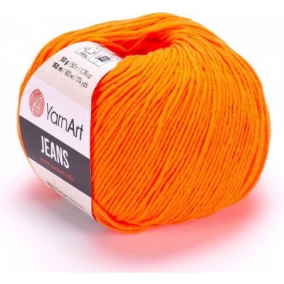 YarnArt Jeans 77 pomerančová – Zboží Dáma