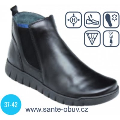 Santé RE/018 vycházková obuv černá