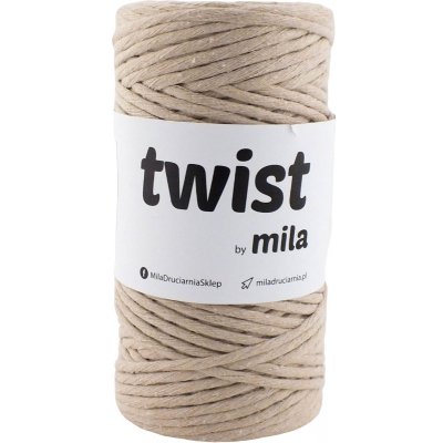 Šňůra TWIST MILA 3mm/100m - Karamelová – Zboží Dáma