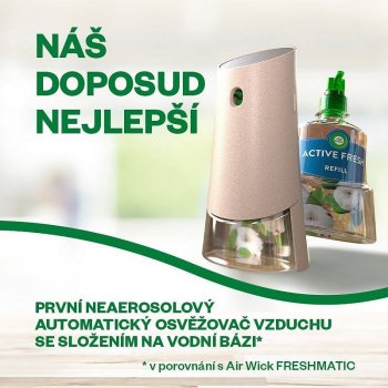 Drogéria, AIR WICK difuzér náplň fresh cotton 228ml