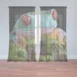 Sablio Záclony Veselá žába: 2ks 150x250cm – Hledejceny.cz