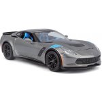 Maisto 2017 Corvette Grand Sport metal šedá 1:24 – Hledejceny.cz