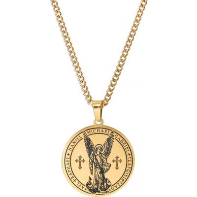 Impress Jewelry Přívěsek z chirurgické oceli Amulet Sedm archandělů Zlatý 220406153644G – Zboží Mobilmania