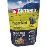 Ontario Puppy Mini Lamb & Rice 0,75 kg – Hledejceny.cz