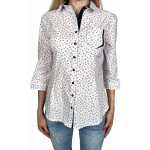 Kalimar dámská elegantní košile s krátkým rukávem bílá – Zboží Dáma