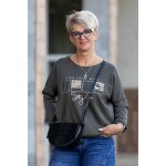 Italy fashion Tričko s dlouhým rukávem WILDNESS Khaki – Zboží Dáma