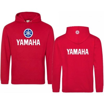 MOTO TRIKA mikina s kapucí a motivem Yamaha 3 červená – Zboží Dáma