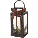 Emos DCLV14 LED dekorace vánoční lucerna se svíčkou černá 20 cm 3x AAA vnitřní vintage – Hledejceny.cz