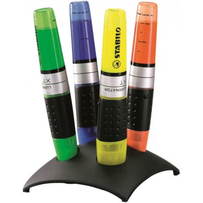 Stabilo Luminator 7104-2 4 ks deskset žlutá zelená modrá oranžová – Hledejceny.cz