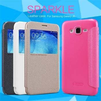 Pouzdro Nillkin Sparkle S-View Samsung G360 Galaxy Core Prime zlaté