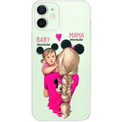 Pouzdro iSaprio - Mama Mouse Blond and Girl Apple iPhone 12 Mini – Zboží Mobilmania