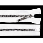 Stoklasa Kostěný zip No 5 délka 40 cm čtvercové zuby Balení: 1 ks, Varianta: 3 bílá stříbrná 3 bílá stříbrná – Zboží Mobilmania