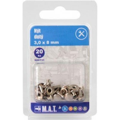 nýt dutý 3.0x 8mm (20ks) – Zboží Mobilmania