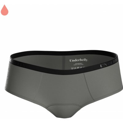 Underbelly menstruační kalhotky LOWEE šedé z polyamidu Pro velmi slabou menstruaci