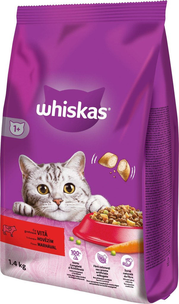 Whiskas Adult hovězí 1,4 kg