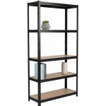 Mamutex Standard Regál 1800 x 900 x 400 mm 5 polic černý – Hledejceny.cz
