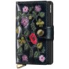 Pouzdro na doklady a karty Kožené pouzdro na karty SECRID PREMIUM Miniwallet Stitch Floral Black černá