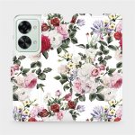 Mobiwear Flip OnePlus Nord 2T 5G MD01S Růže na bílé – Zboží Živě