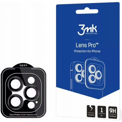 3mk Lens Protection Pro pro Apple iPhone 16 Pro /16 Pro Max Black - 5903108588584 – Zboží Živě