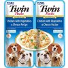 Vitamíny pro zvířata Churu Dog Twin Packs kuře zelenina a sýr ve vývaru 80 g