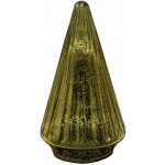 Zlatý skleněný dekorační svítící stromek LED Tree - Ø 11*19 cm - Clayre & Eef – Hledejceny.cz