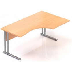 Lenza Ergonomický stůl Visio 160 x 100 cm, pravý, buk