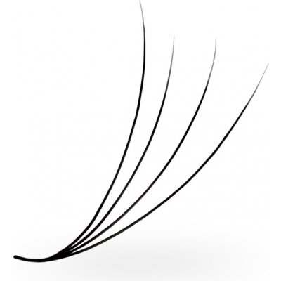 Luxury Lashes 4D Řasy Premium sypané v hotovém vějířku 1 000 ks Zakřivení umělých řas: CC, Délka umělých řas: 9 mm, Tloušťka řas: 007 – Zboží Dáma