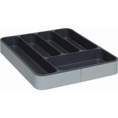 5five Simply Smart Organizér na příbory do zásuvky SIMP, 31 - 53,5 cm šedá – Zboží Mobilmania