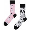 Dedoles Veselé ponožky Růžový dalmatýni GMRS146
