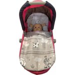 SDS Peřinky do kočárku pro panenky Zvířátka růžová /Polyester 27x40 cm / 25x20 cm – Sleviste.cz