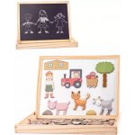 Woody magnetická tabulka se zvířátky oboustranná – Sleviste.cz