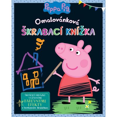 Peppa Pig Omalovánková škrábací knížka – Zboží Mobilmania