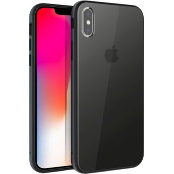 Pouzdro Uniq Hybrid iPhone XS/X Valencia Clear - Gunmetal Tmavě šedé