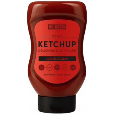 BeKeto Keto Kečup kečup bez cukru nízkosacharidový 470 g – Zboží Dáma