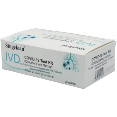 Hangzhou Singclean COVID 19 Test Kit Colloidal Gold Method 100 ks – Sleviste.cz