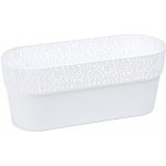 Nohel Garden Truhlík ROSA plastový bílý 30 cm – Zboží Dáma