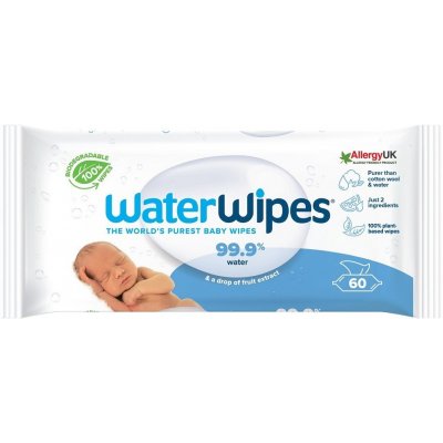 WATERWIPES 100% BIO odbouratené ubrousky 60 ks – Zbozi.Blesk.cz