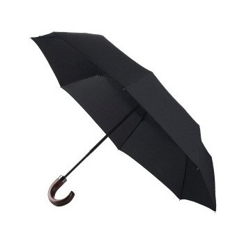 Somsonite deštník Wood Classic skládací s dřevěnou holí O/C černý F86-09013