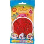 Hama H207-22 Midi Tmavě červené korálky 1000 ks – Zboží Dáma
