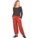 Sanu Babu Unisex balonové kalhoty bavlněné červené kapsy guma a sňůrka v pase – Zboží Dáma