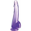 Dilda Pipedream King Cock Clear Cock with Balls 10" Purple