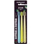 HERBADENT STAR Zubní kartáčky s velmi jemnými vlákny 3 ks – Hledejceny.cz