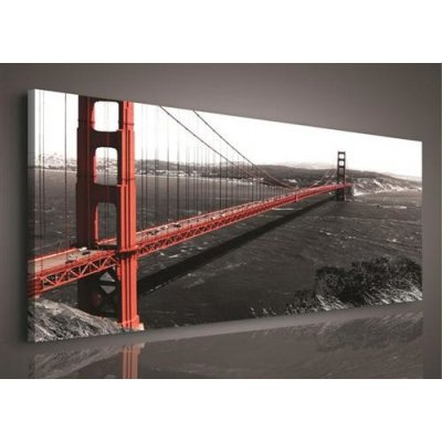 Obraz na plátně Golden Gate Bridge 103O3, 45 x 145 cm, IMPOL TRADE – Zbozi.Blesk.cz