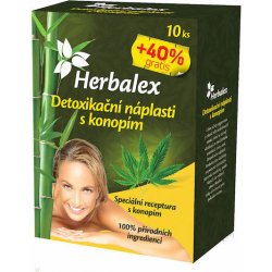 Náplast Herbalex Detoxikační náplast s konopím 10 ks