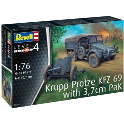 Revell Krupp Protze KFZ 69 with 3 7cm Pak 1:76