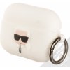 Pouzdro na sluchátka Karl Lagerfeld AirPods Pro cover Silicone Ikonik KLACAPSILGLWH