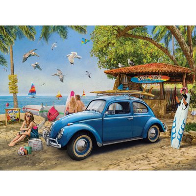 EUROGRAPHICS VW Brouk a surfaři 1000 dílků – Zboží Mobilmania