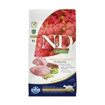 N&D GF Quinoa CAT Weight Mngmnt Lamb & Broccoli 5 kg